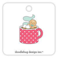 Doodlebug Design - Gingerbread Kisses Collection - Collectible Pins - Christmas Cocoa
