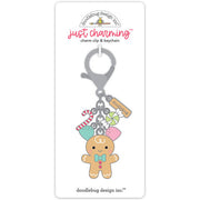 Doodlebug Design - Gingerbread Kisses Collections - Just Charming Clip and Keychain