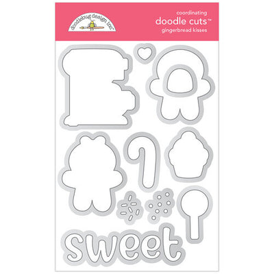 Doodlebug - Gingerbread Kisses - Doodle Cuts - Metal Dies