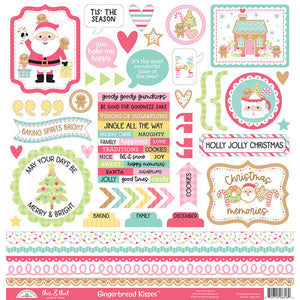 Doodlebug Design - Gingerbread Kisses Collection - Cardstock Stickers - This and That