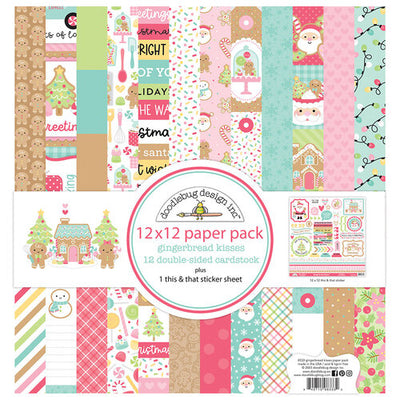 Doodlebug - Gingerbread Kisses - 12 x 12 Paper Pack