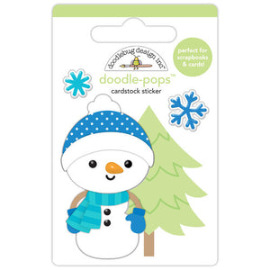 Doodlebug Design - Snow Much Fun Collection - Cardstock Stickers - Doodle-Pops - Snow Cute