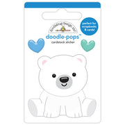 Doodlebug Design - Snow Much Fun Collection - Cardstock Stickers - Doodle-Pops - Beary Loveable