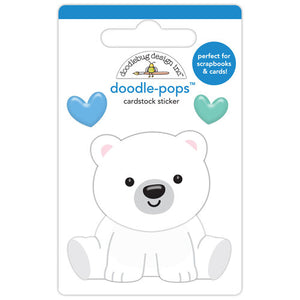 Doodlebug Design - Snow Much Fun Collection - Cardstock Stickers - Doodle-Pops - Beary Loveable