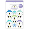 Doodlebug Design - Snow Much Fun Collection - Cardstock Stickers - Doodle-Pops - Penguin Pals