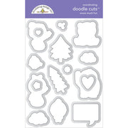 Doodlebug Design - Snow Much Fun Collection - Metal Dies - Doodle