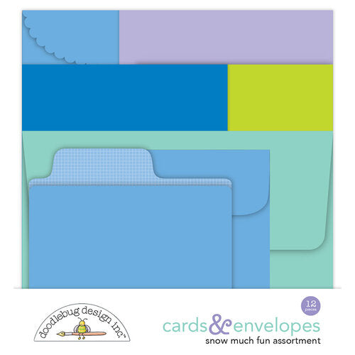 Doodlebug Design - Snow Much Fun Collection - Cards And Envelopes