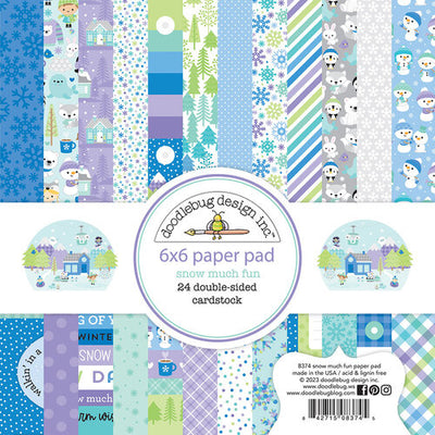 Doodlebug Design - Snow Much Fun Collection - 6 x 6 Paper Pad