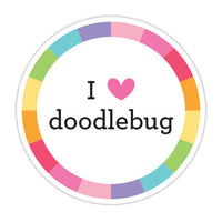 Doodlebug Design - Collection - Sticker - Doodles - I Love Doodlebug