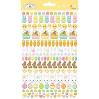 Doodlebug Design - Bunny Hop Collection - Puffy Stickers - Icons