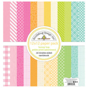 Doodlebug Design - Bunny Hop Collection - 12 x 12 Paper Pack - Petite Prints Assortment