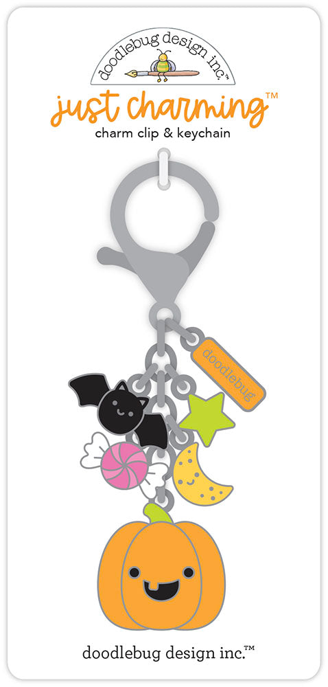 Doodlebug - Hey Pumpkin - Just Charming Clip And Keychain