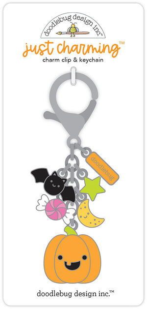 Doodlebug - Hey Pumpkin - Just Charming Clip And Keychain