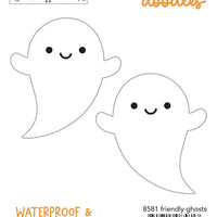 Doodlebug - Hey Pumpkin - Sticker Doodles - Friendly Ghosts