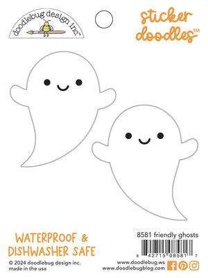 Doodlebug - Hey Pumpkin - Sticker Doodles - Friendly Ghosts