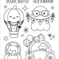 Doodlebug - Hey Pumpkin - Clear Photopolymer Stamps