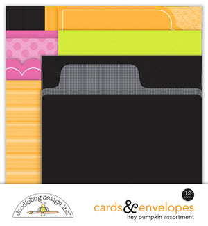 Doodlebug - Hey Pumpkin - Cards And Envelopes