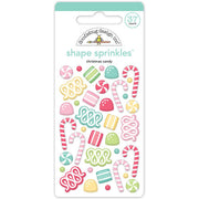 Doodlebug Design - Tinsel Time Collection - Shape Sprinkles - Christmas Candy