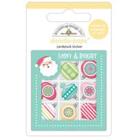 Doodlebug Design - Tinsel Time Collection - Doodle-Pops - Dimensional Cardstock Stickers