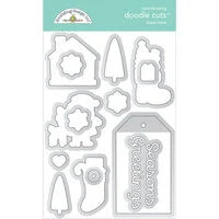 Doodlebug Design - Tinsel Time Collection - Doodle Cuts - Metal Dies -