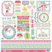 Doodlebug Design - Tinsel Time Collection - 12 x 12 This And That Stickers