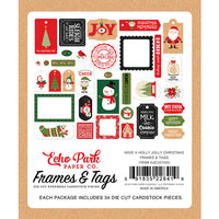 Echo Park - Have a Holly Jolly Christmas - Frames and Tags