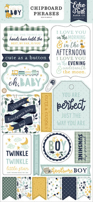 It's A Boy - Chipboard Accents - LAST CHANCE!