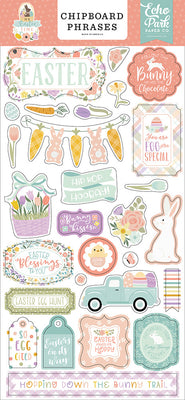 It's Easter Time - Chipboard Phrases - LAST CHANCE!