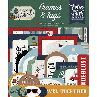 Echo Park - Let's go Travel - Frames and Tags