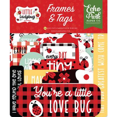 Echo Park - Little Ladybug Collection - Frames and Tags