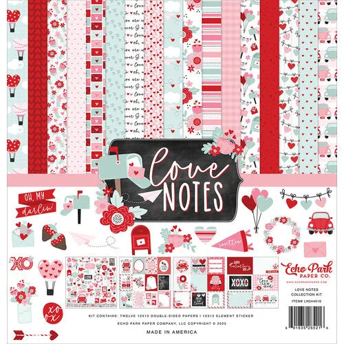 EXCLUSIVE TITLE! Echo Park - Love Notes Collection - 12 x 12 Collection Kit PRE-ORDER