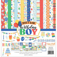 EXCLUSIVE TITLE! Echo Park & Paper Wizard Collaboration - Make A Wish Birthday Boy Collection - 12 x 12 Collection Kit