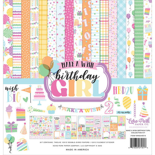 Day at the Park Balloons Double Sided 12x12 Scrapbooking Paper
