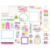Echo Park - Make A Wish Birthday Girl Collection - Frames and Tags