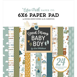 Echo Park - Special Delivery Baby Boy Collection - 6 x 6 Paper Pad