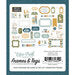Echo Park - Special Delivery Baby Boy Collection - Ephemera - Frames And Tags