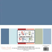 Echo Park - Chilling With My Snowmies Collection - 12 x 12 Paper Pack - Solids  *LAST CHANCE*