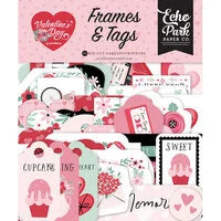 Echo Park - Valentine's Day Collection - Ephemera - Frames And Tags