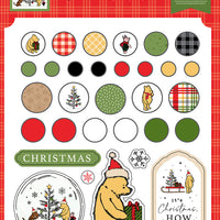 Echo Park - Winnie The Pooh Christmas - Adhesive Brads