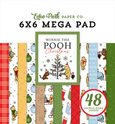 Echo Park - Winnie The Pooh Christmas - 6 x 6 MEGA Paper Pad