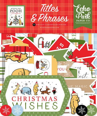 Echo Park - Winnie The Pooh Christmas - Titles & Phrases