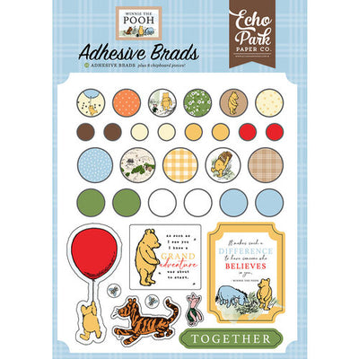 Echo Park - Winnie The Pooh Collection - Adhesive Brads