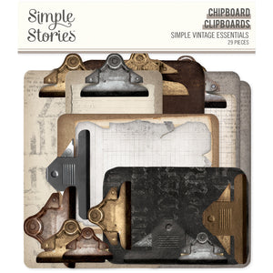 Simple Stories - Simple Vintage Essentials - Chipboard Clipboards *NEW*