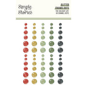 Simple Stories - The Holiday Life Collection - Glitter Enamel Dots