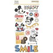 Simple Stories - Say Cheese Classic Mouse - 6 x 12 Chipboard Stickers