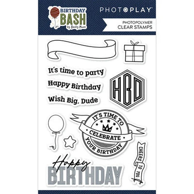 PhotoPlay - Birthday Bash Collection - Clear Photopolymer Stamps