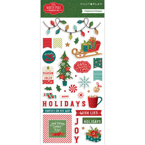 The North Pole Trading Co. - Chipboard Shapes - LAST CHANCE!