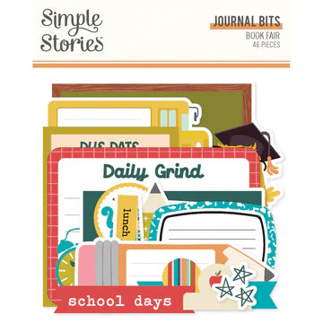 Simple Stories - Book Fair Collection - Ephemera - Journal Bits And Pieces