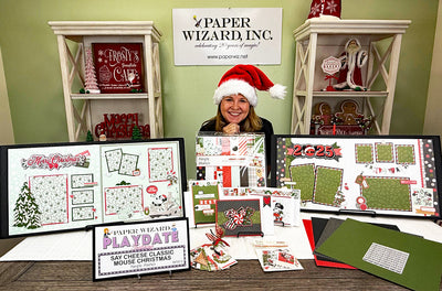 PW PLAYDATE -  Say Cheese Classic Mouse Christmas - Paper Wizard & Simple Stories