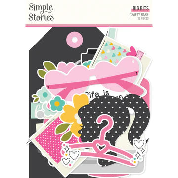 Simple Stories - Crafty Babe Collection - Ephemera - Big Bits And Pieces